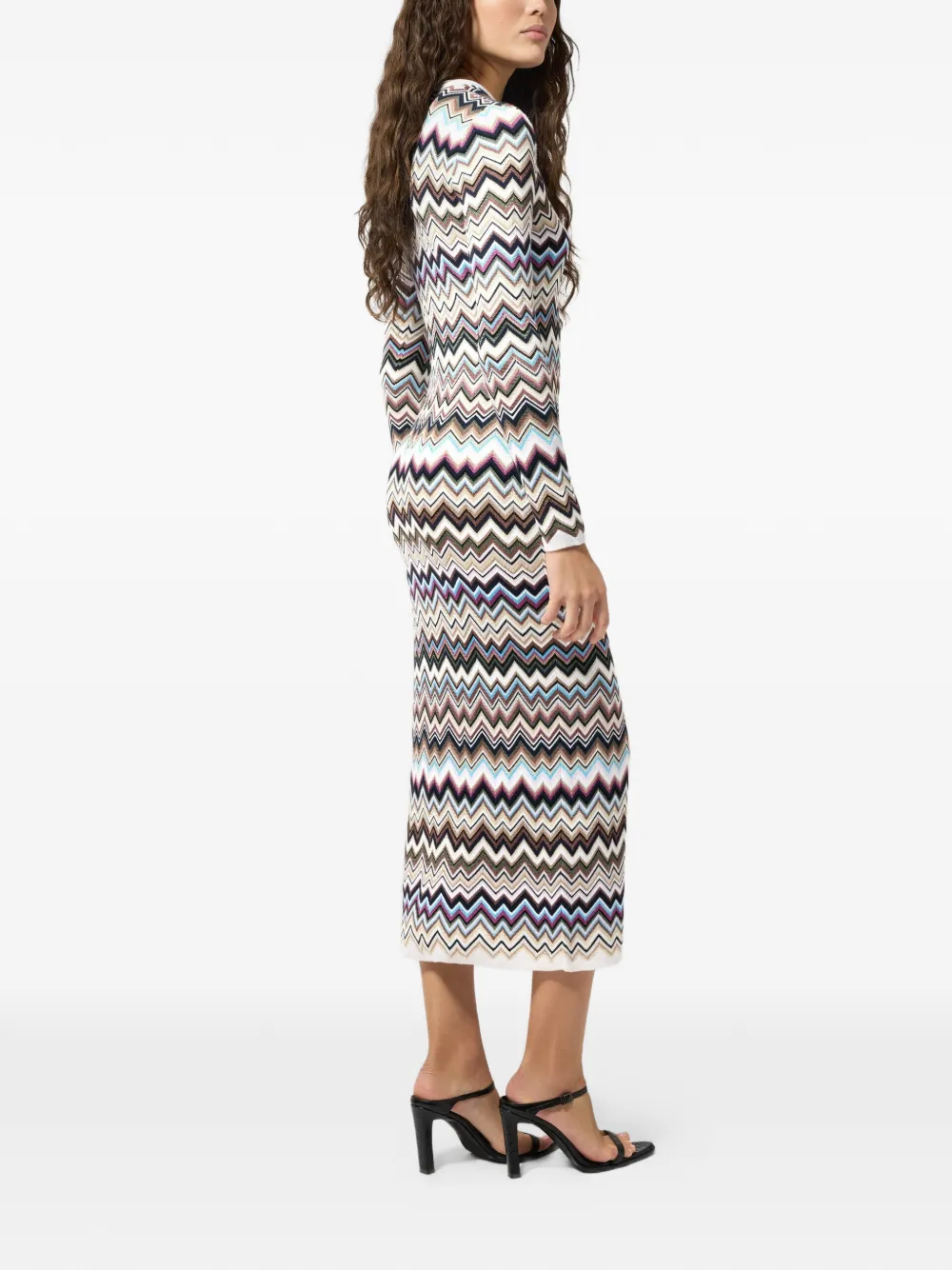 Missoni Jurk met zigzagpatroon Wit