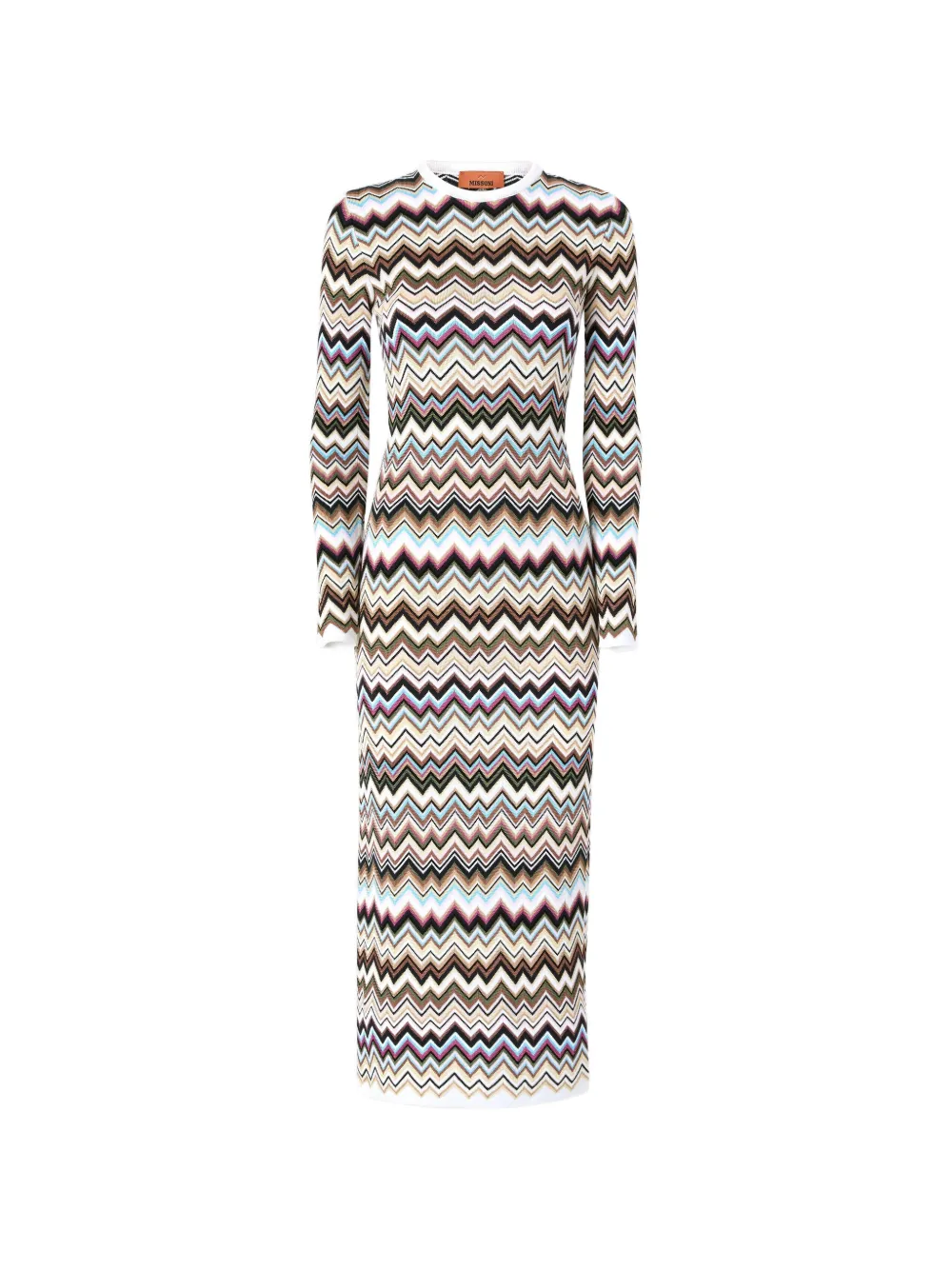 Missoni Kleid aus Zickzackstrick - Weiß