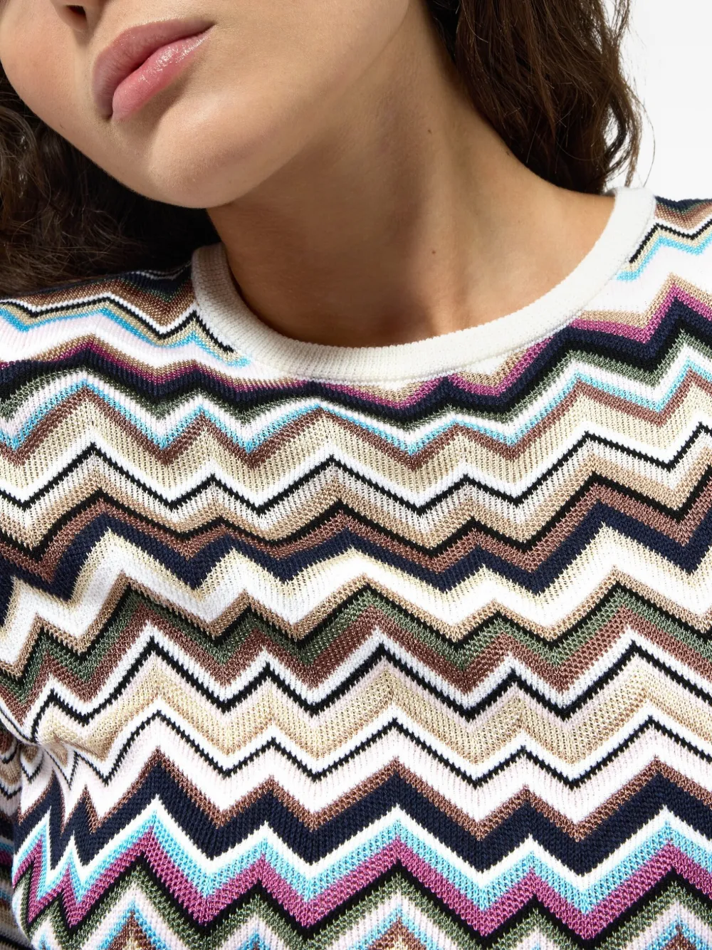 Missoni Jurk met zigzagpatroon Wit