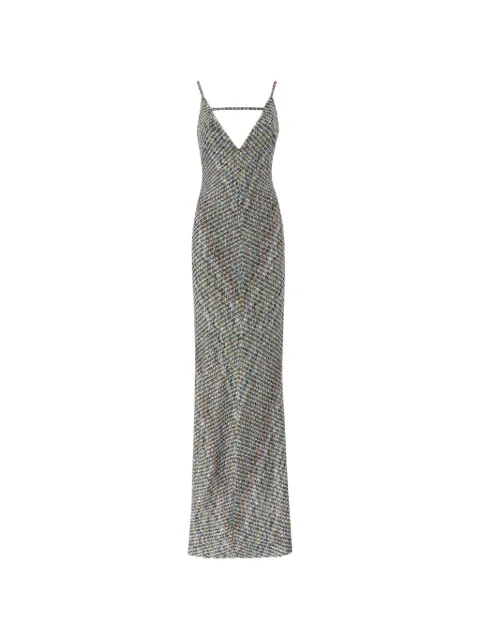 Missoni long dress with open back and sequins