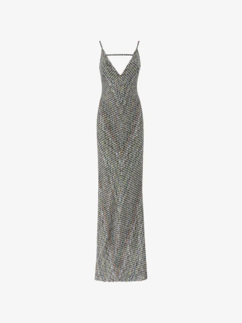 Missoni long dress with open back and sequins