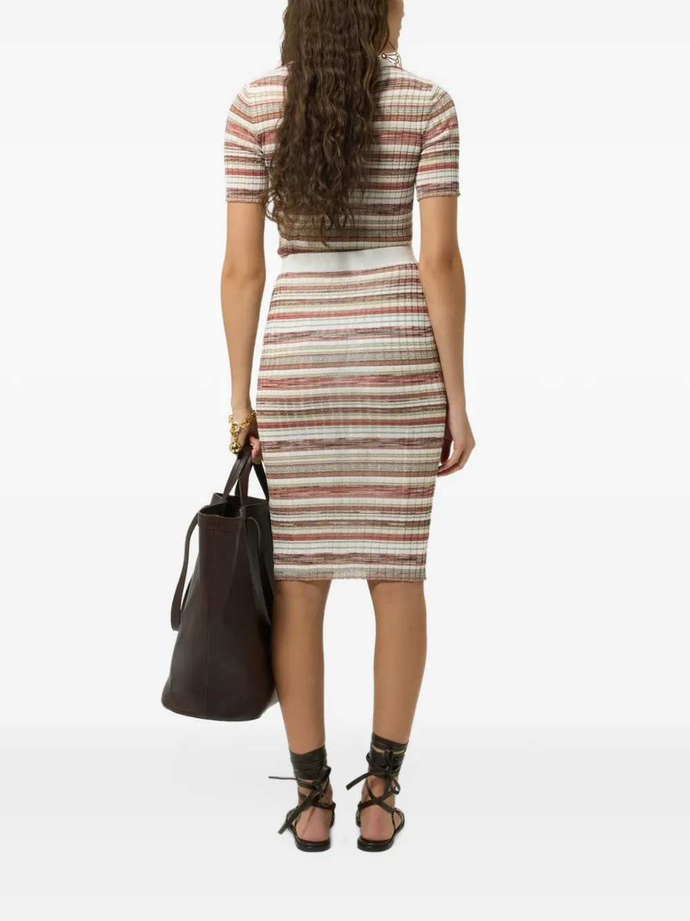 Missoni Gestreepte rok Beige