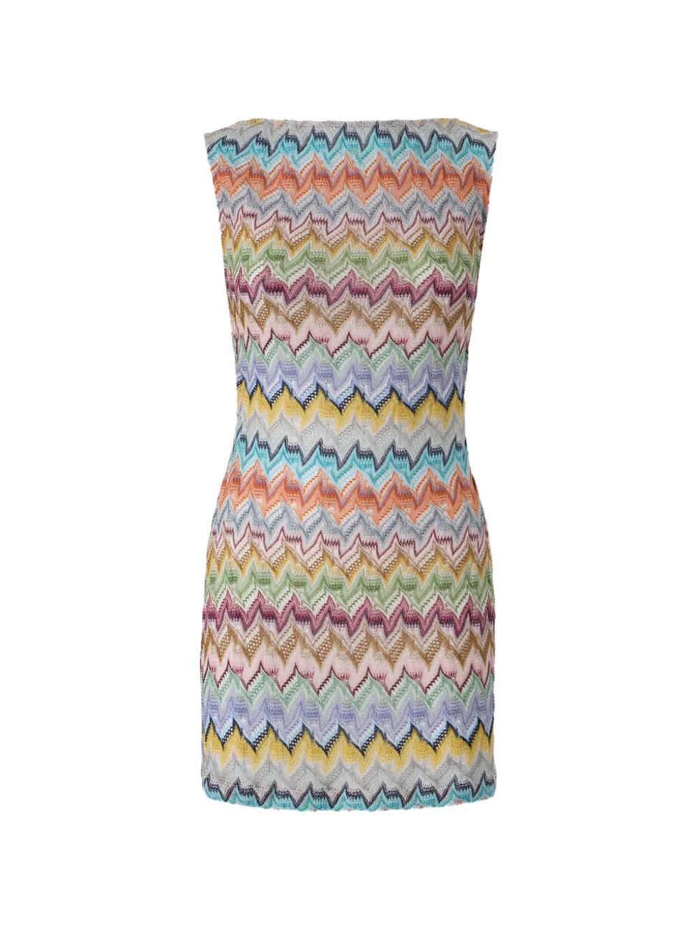 Missoni Zigzag-knit backless beach dress - Blau