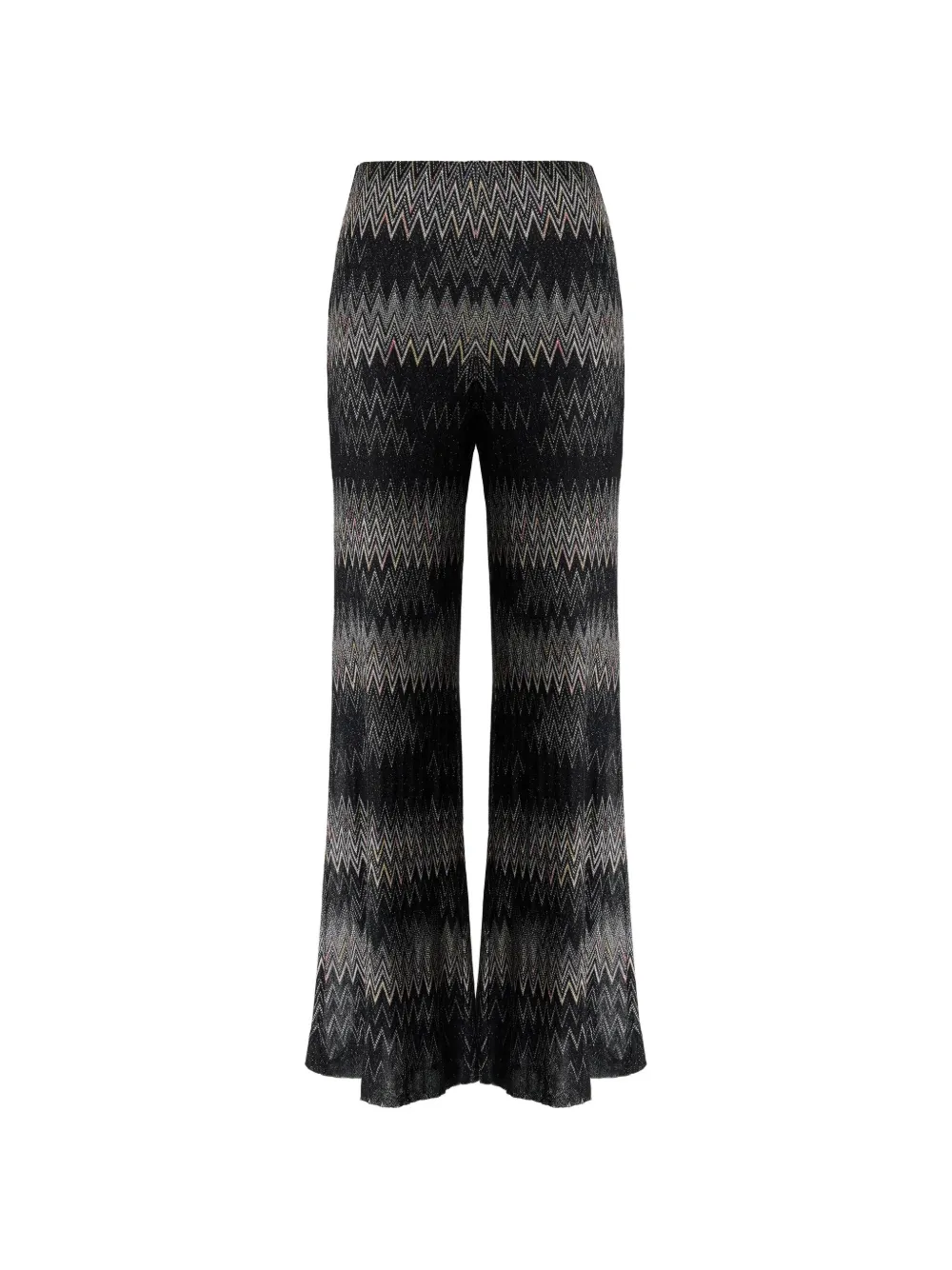 Missoni viscose lamé Chevron palazzo trousers - Nero