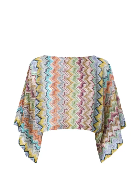 Missoni укороченный пляжный топ с узором зигзаг