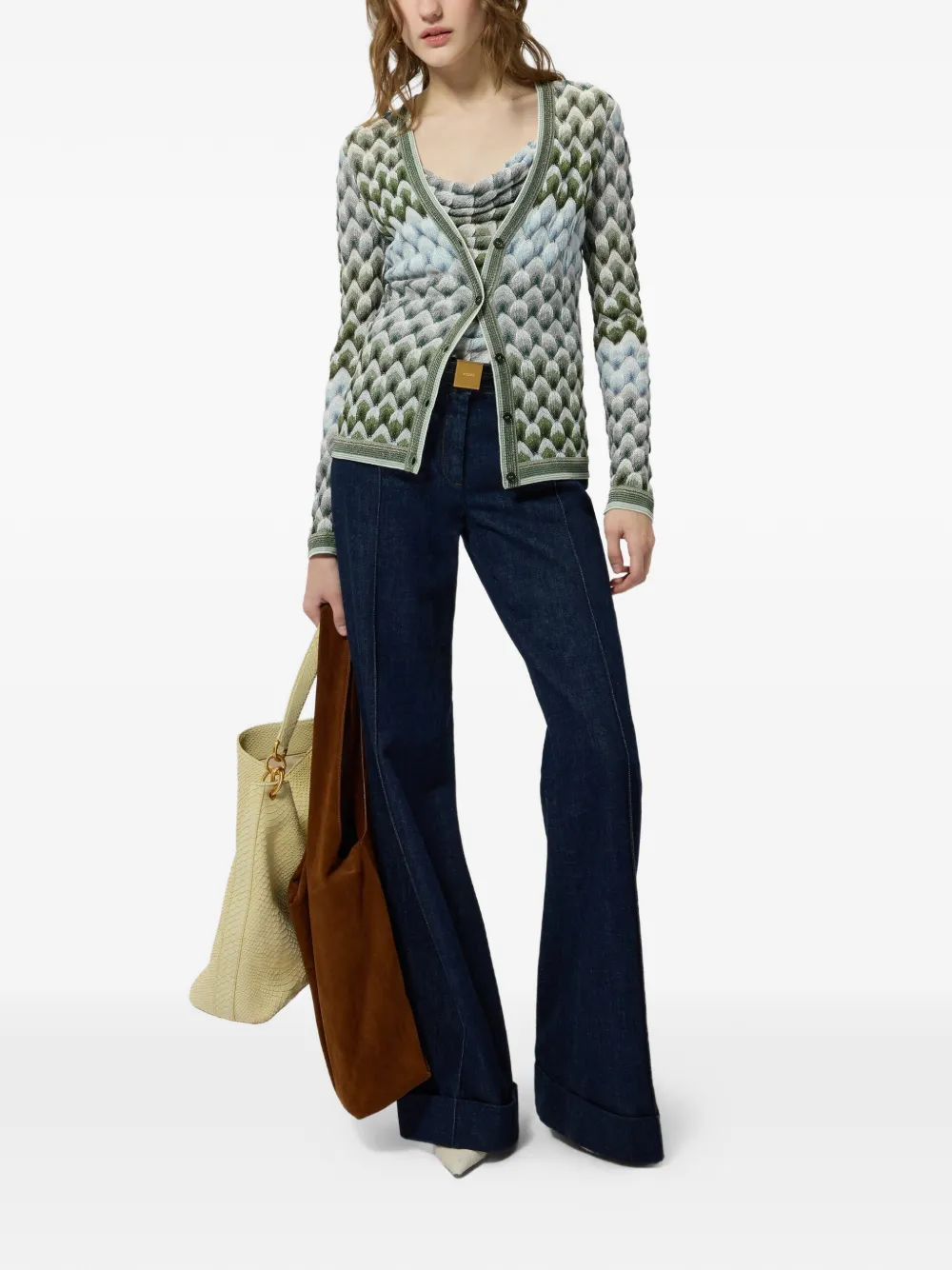 Missoni Vest met geometrisch patroon Groen