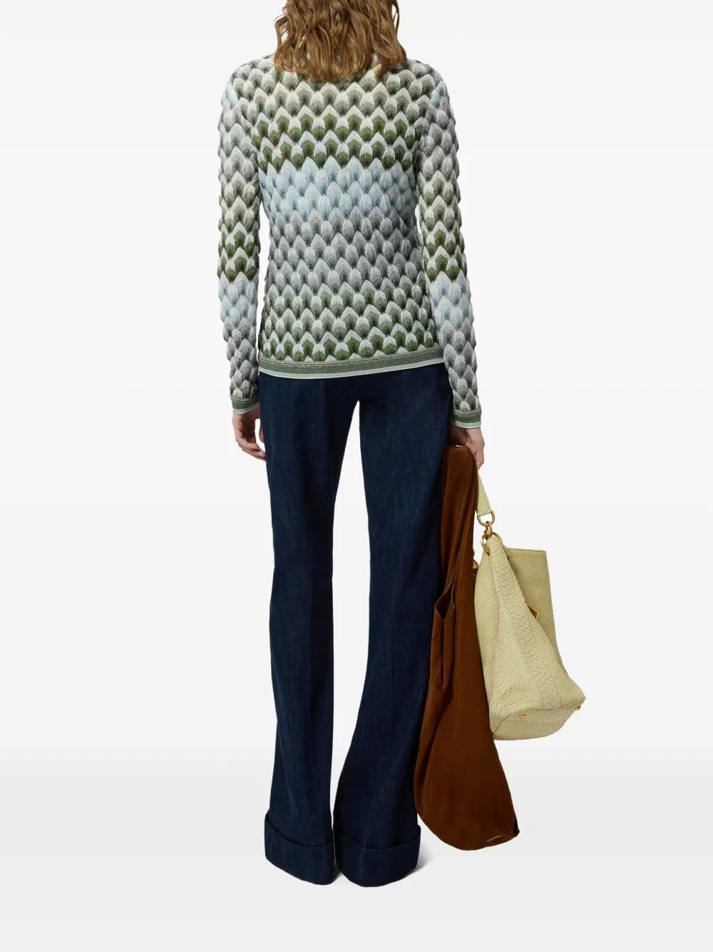Missoni Vest met geometrisch patroon Groen