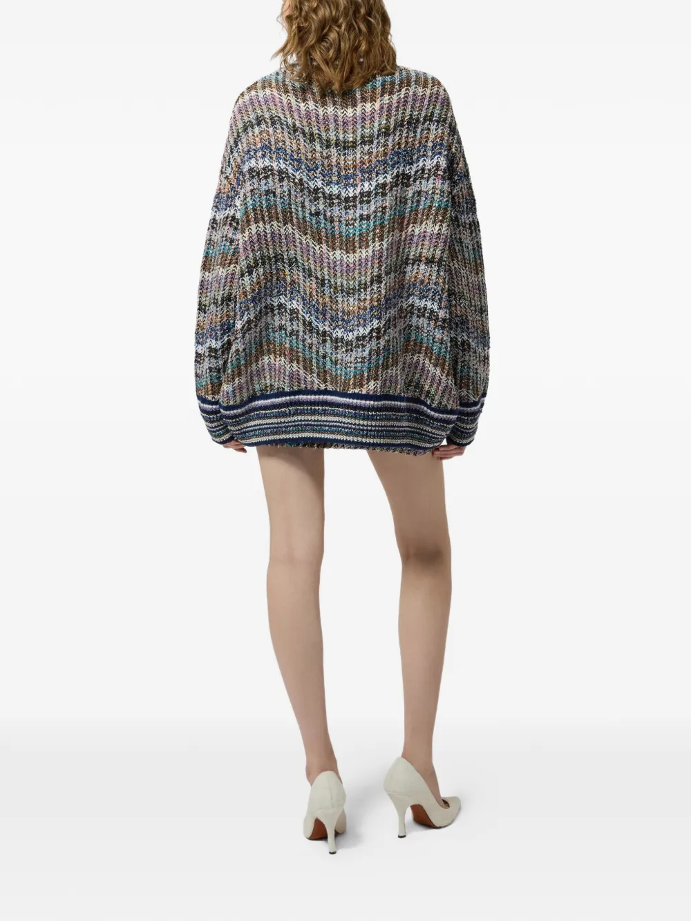 Missoni Gebreid vest met zigzag-patroon Blauw