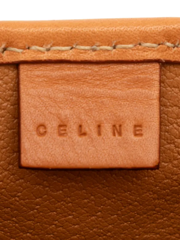 Celine Pre-Owned 1999 Macadam Coated Canvas Clutch Bag | Brown