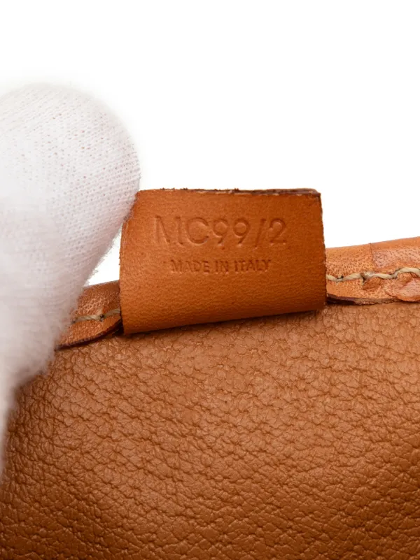 Celine Pre-Owned 1999 Macadam Coated Canvas Clutch Bag | Brown