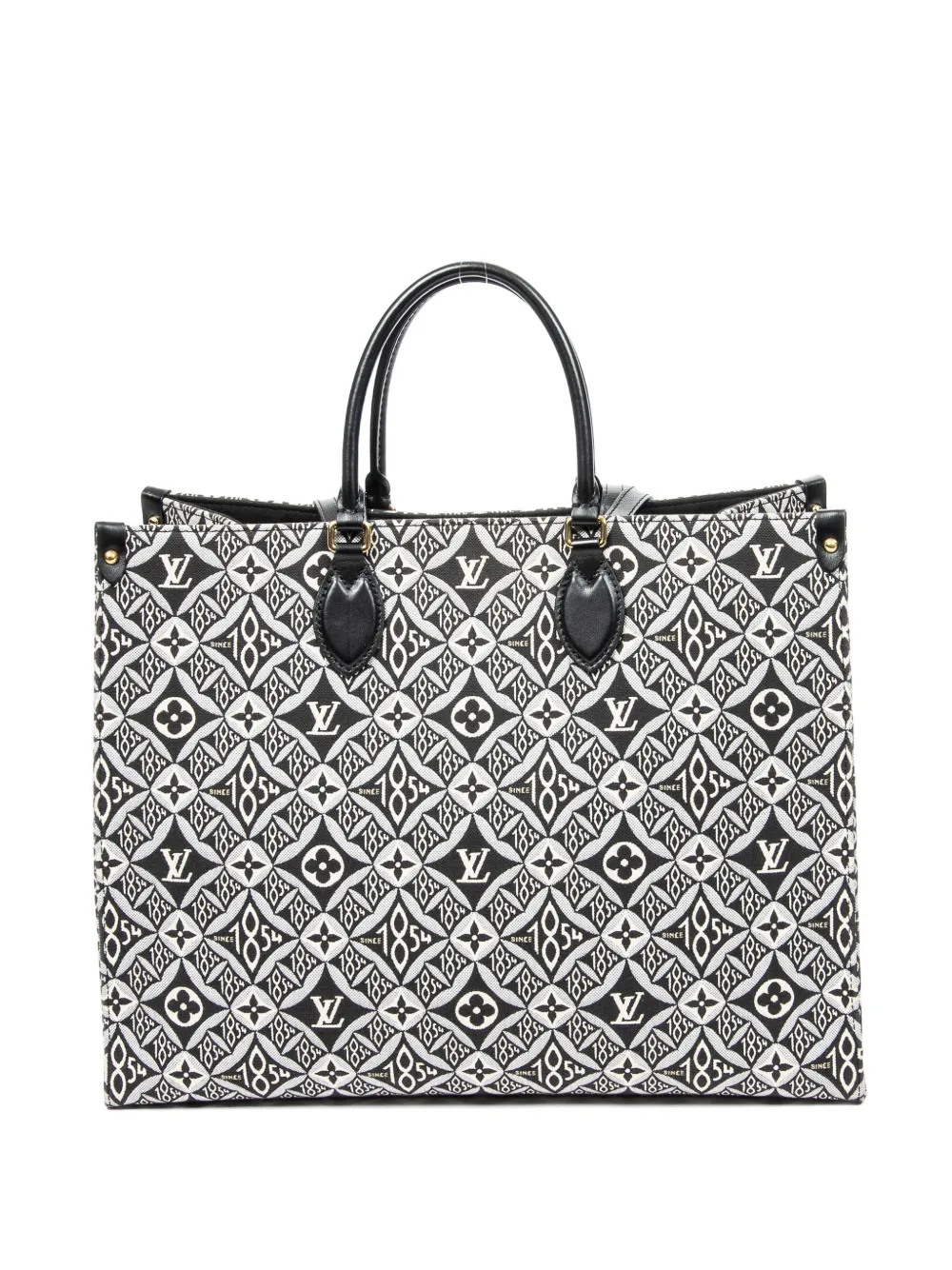 Louis Vuitton Pre-Owned GM OnTheGo 1854-embroidered tote bag - Bianco