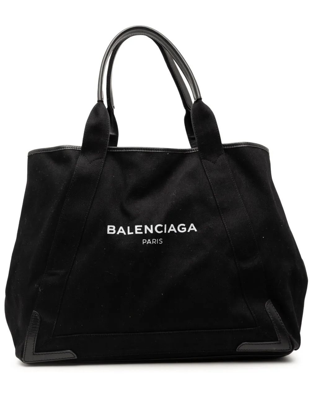 Balenciaga Pre-Owned 2018 Denim Navy Cabas M tote bag - Nero
