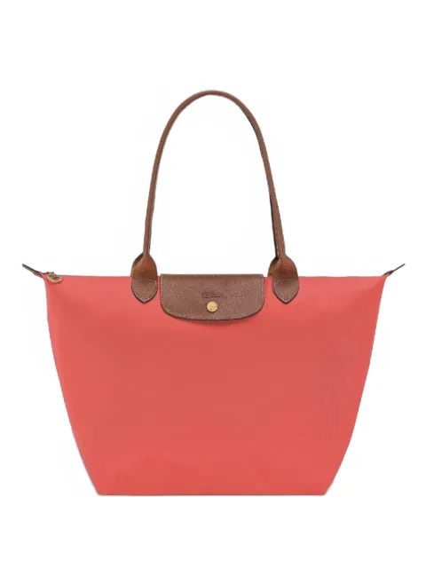 Longchamp Le Pliage leather-trim shoulder bag