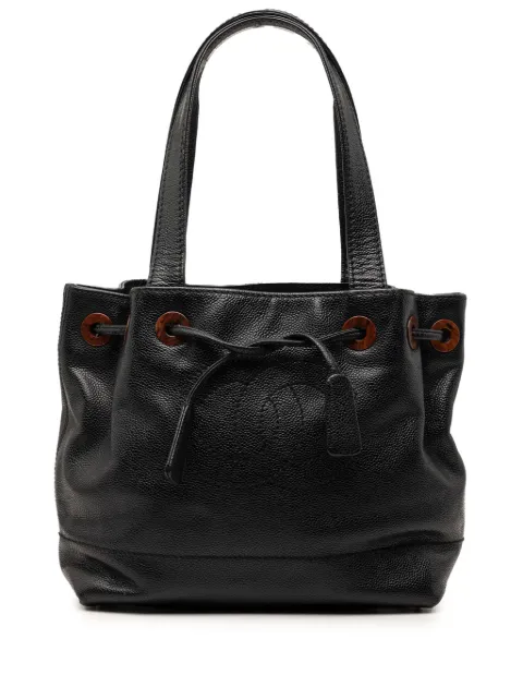 CHANEL Pre-Owned 2002-2003 CC Caviar Drawstring tote bag