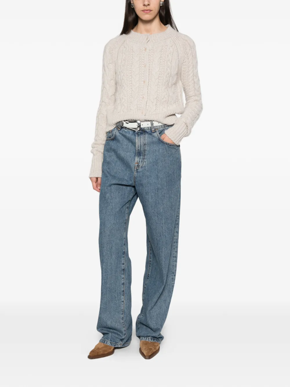 Ermanno Scervino Button-up vest Grijs