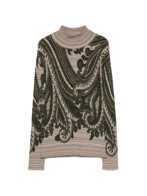 ETRO paisley-print high-neck sweater
