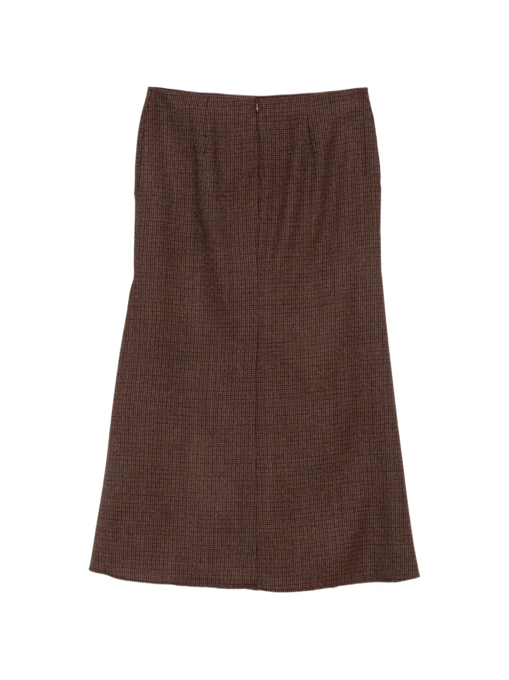 ETRO check-pattern flared midi skirt Bruin