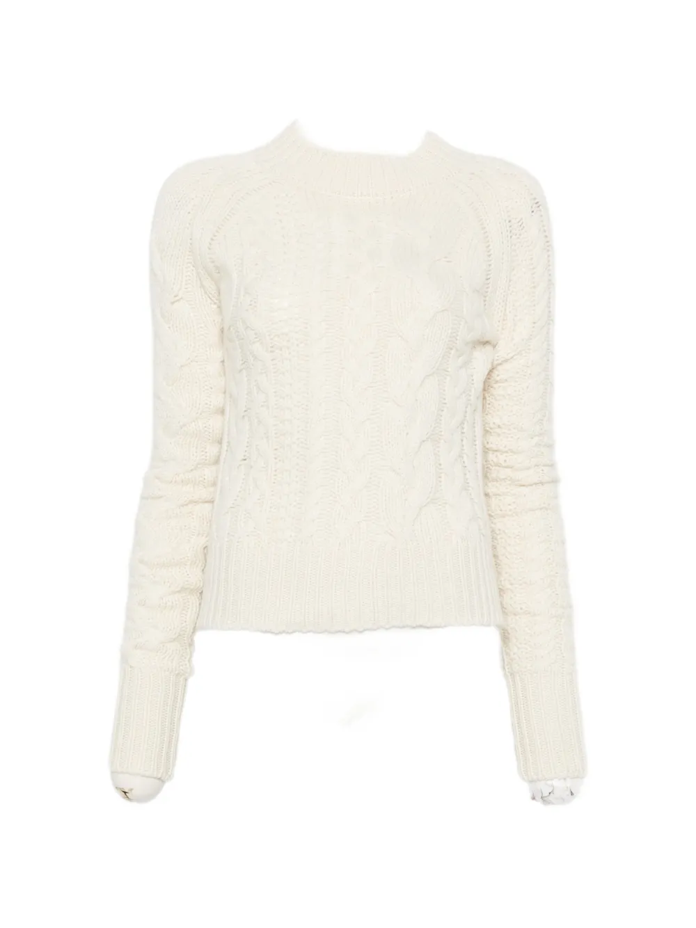 Ermanno Scervino cable-knit sweater - White