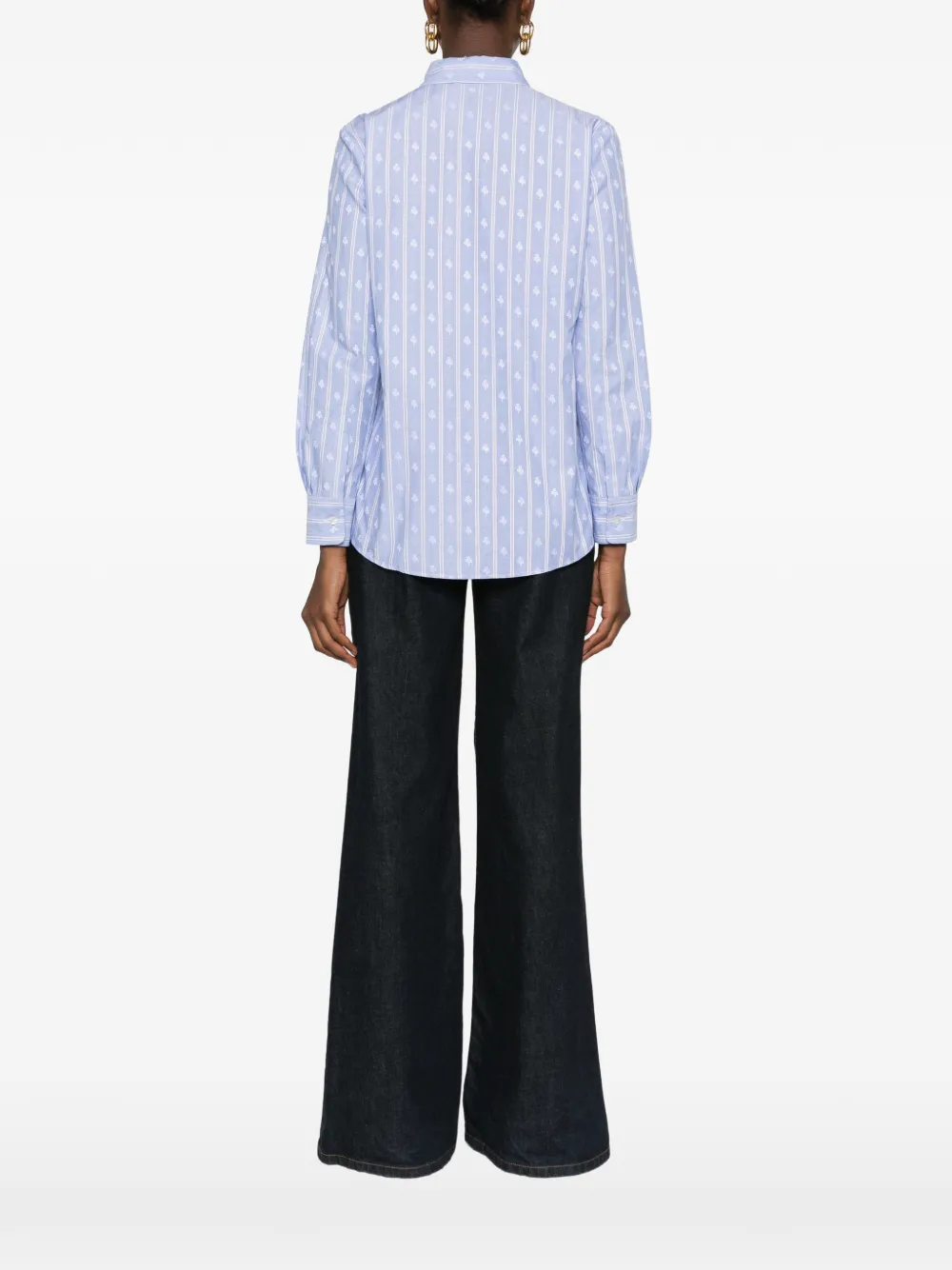 ETRO Blouse met bloemenprint Blauw
