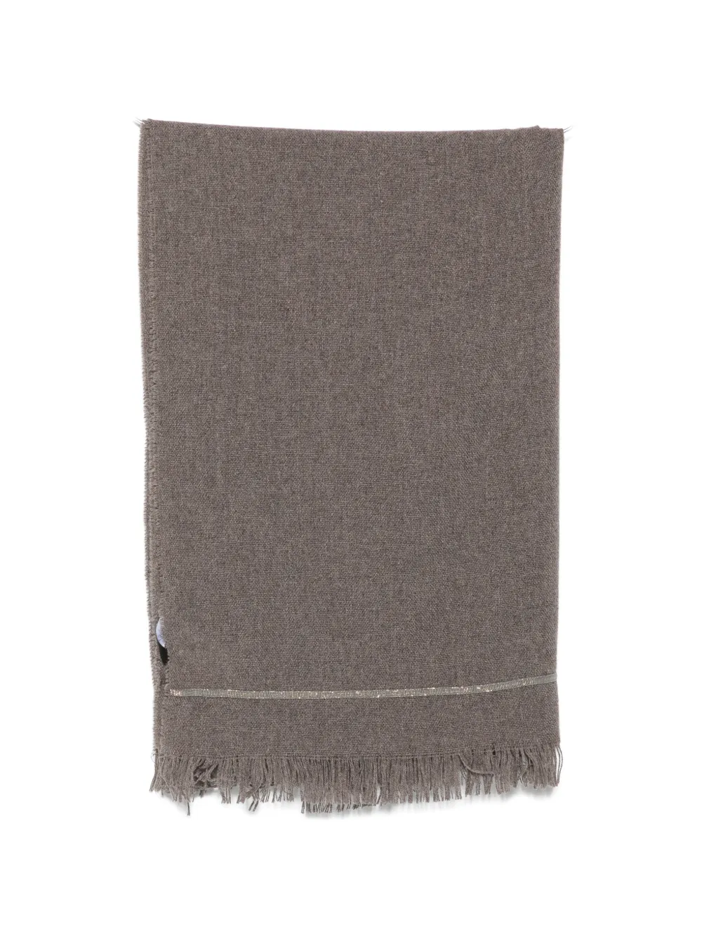 Fabiana Filippi monili-trim frayed scarf