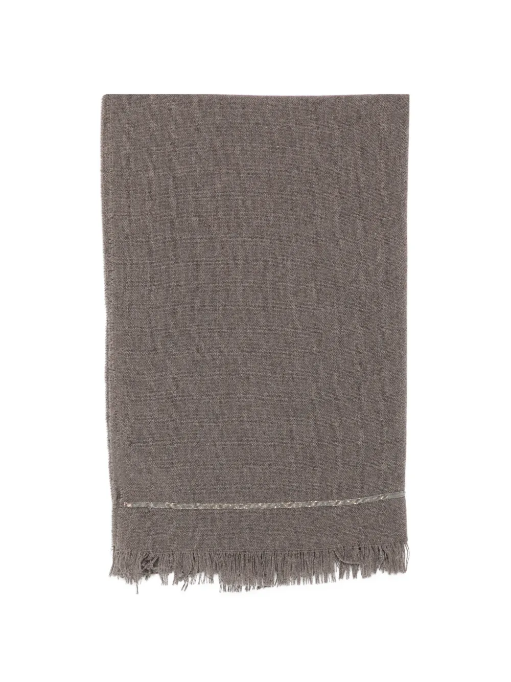 Fabiana Filippi monili-trim frayed scarf