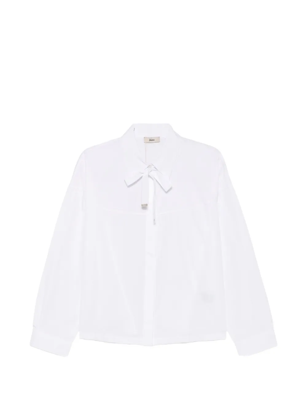 Herno pussy-bow long-sleeve shirt