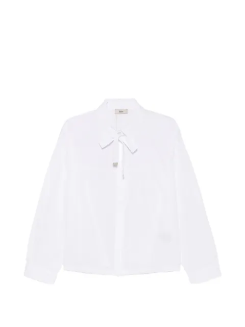 Herno pussy-bow long-sleeve shirt