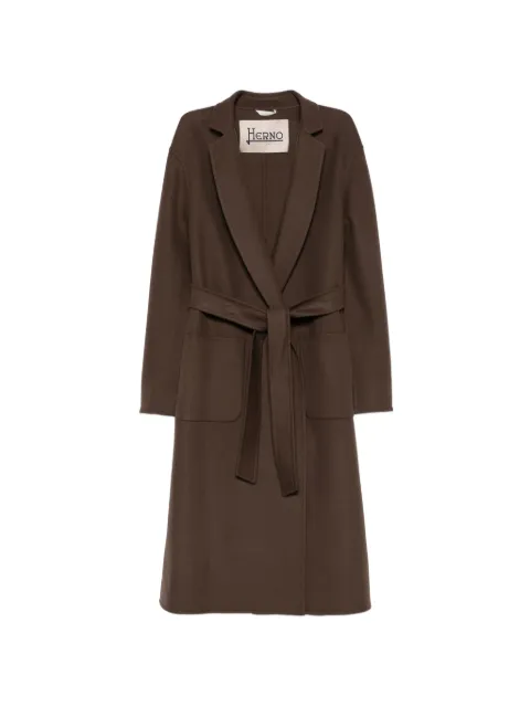 Herno belted wool coat