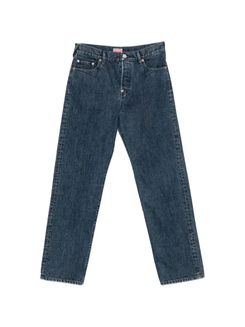 Kenzo Kenzo Signature logo-embroidered straight-leg jeans