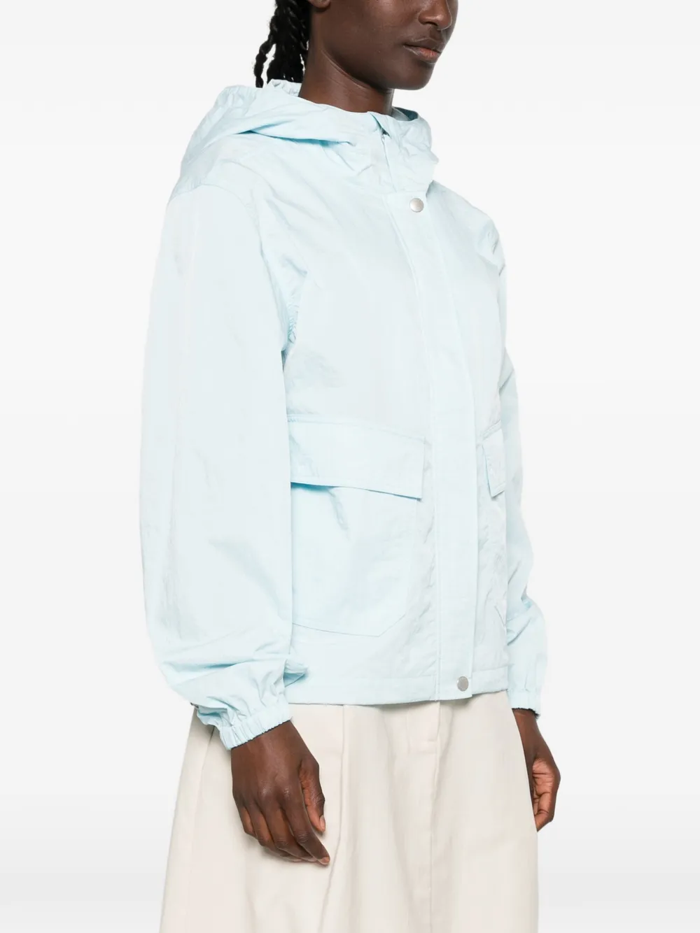 Kenzo Jack met geborduurd logo en capuchon Blauw
