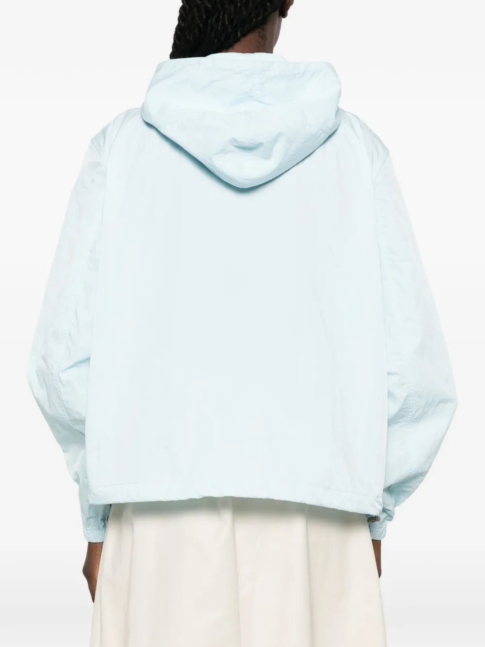Kenzo Jack met geborduurd logo en capuchon Blauw