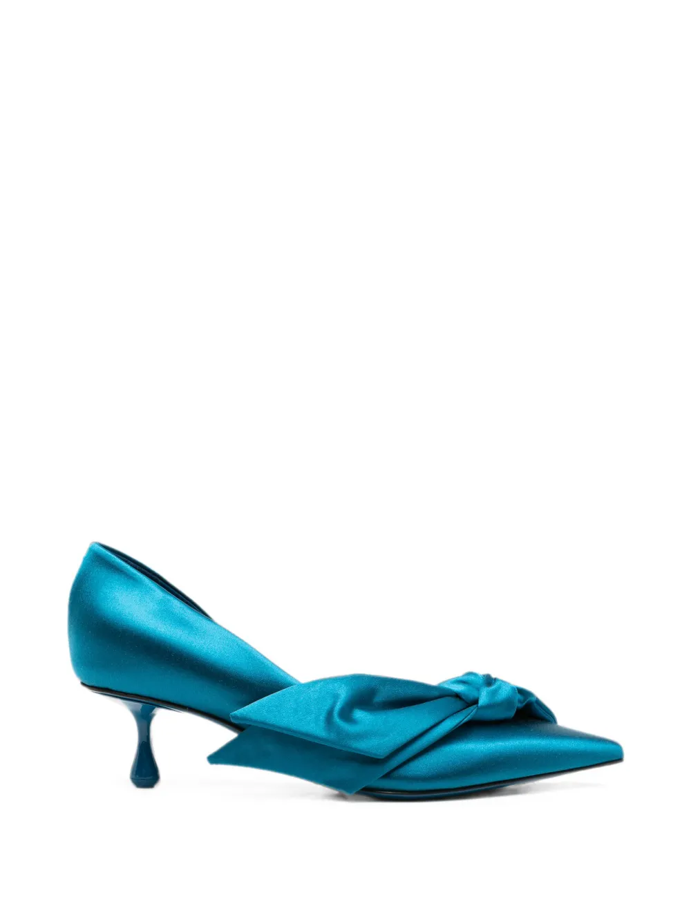 Jimmy Choo bow-detail pointed-toe pumps - Blu