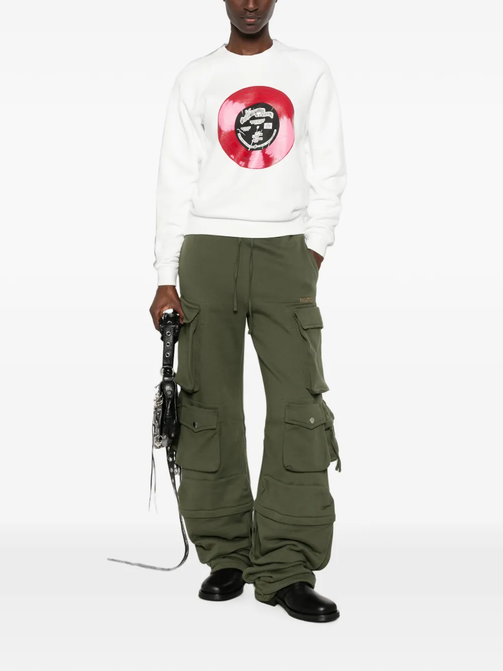 Kenzo Sounds sweater met raglan mouwen en grafische print Wit