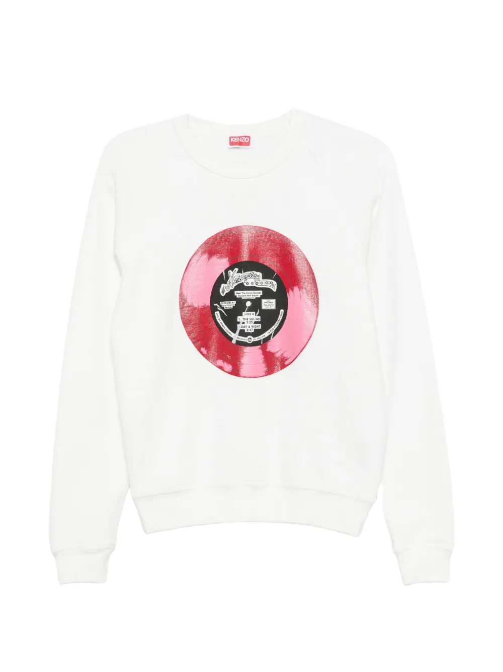 Kenzo Kenzo Sounds graphic-print raglan-sleeve sweatshirt - Bianco