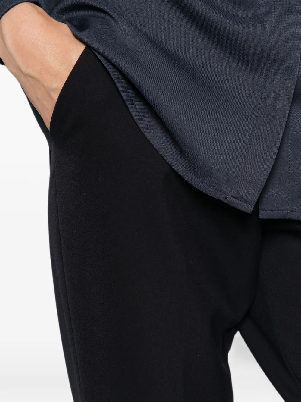 Herno Broek met omgeslagen pijpen Blauw