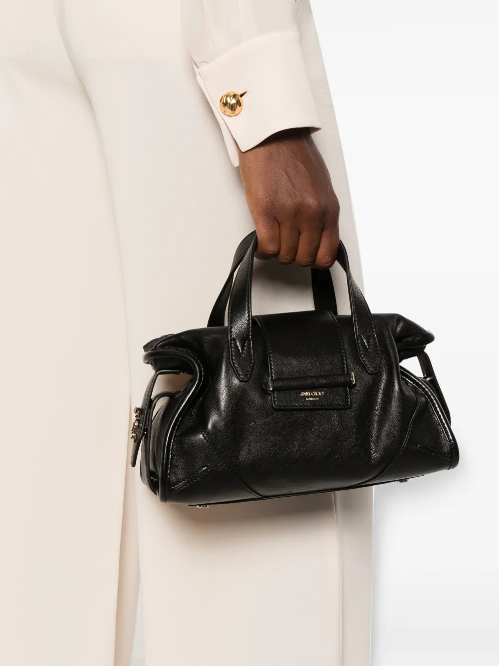 Jimmy Choo Leren shopper Zwart