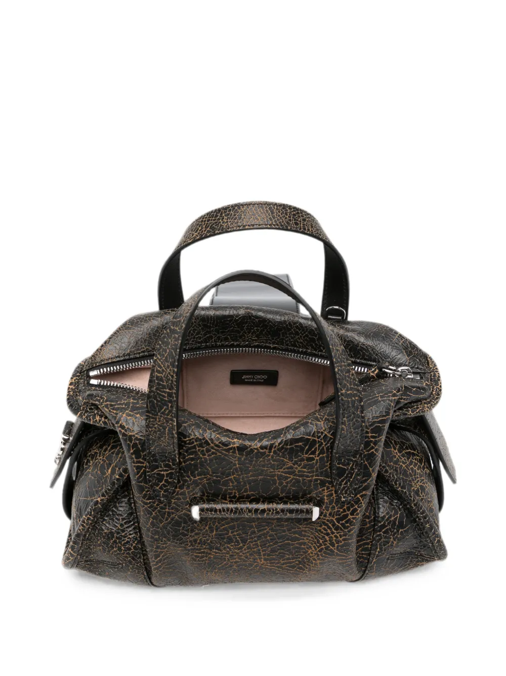 Jimmy Choo Bar Filo Leather Tote Bag in Black, view 5