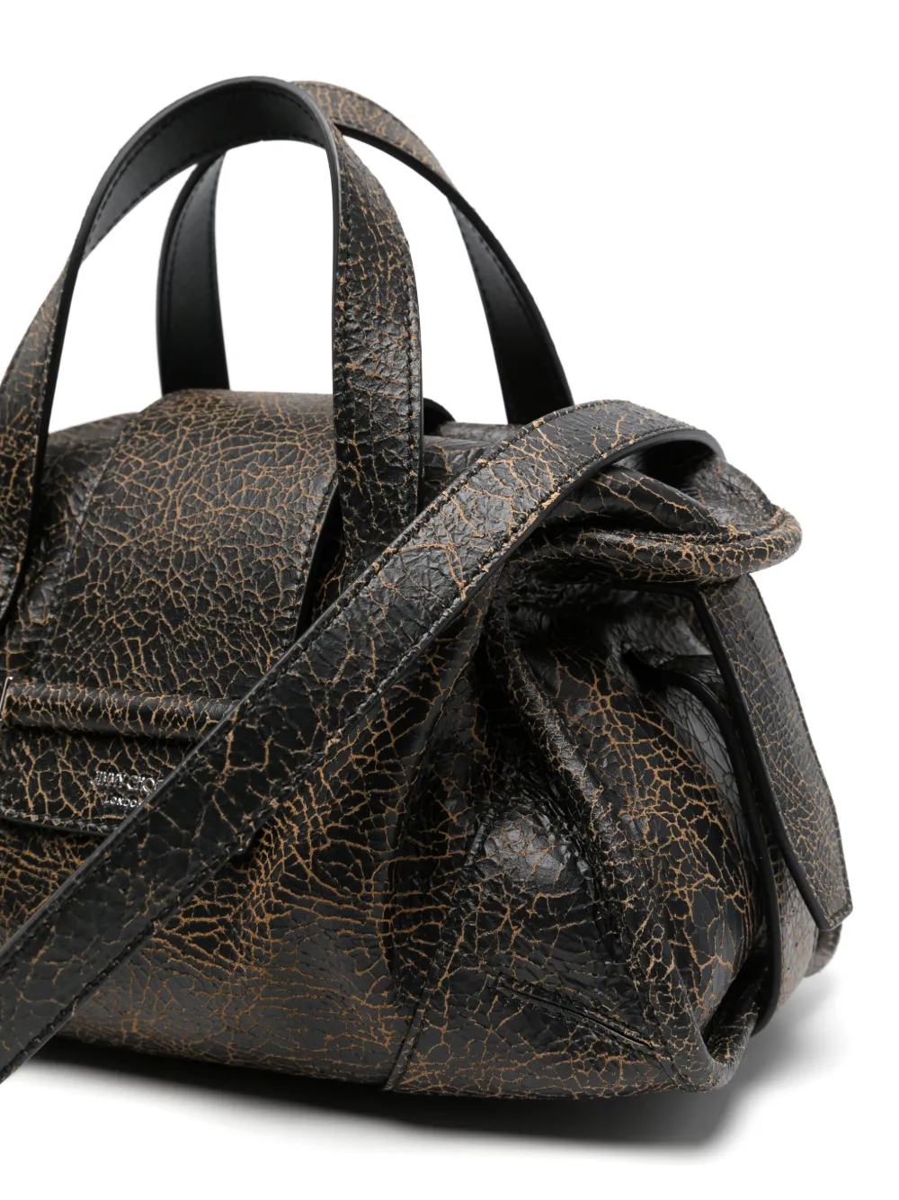 Jimmy Choo Bar Filo Leather Tote Bag in Black, view 4