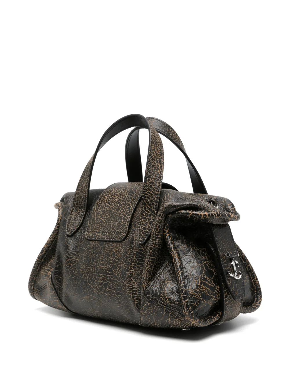 Jimmy Choo Bar Filo Leather Tote Bag in Black, view 3