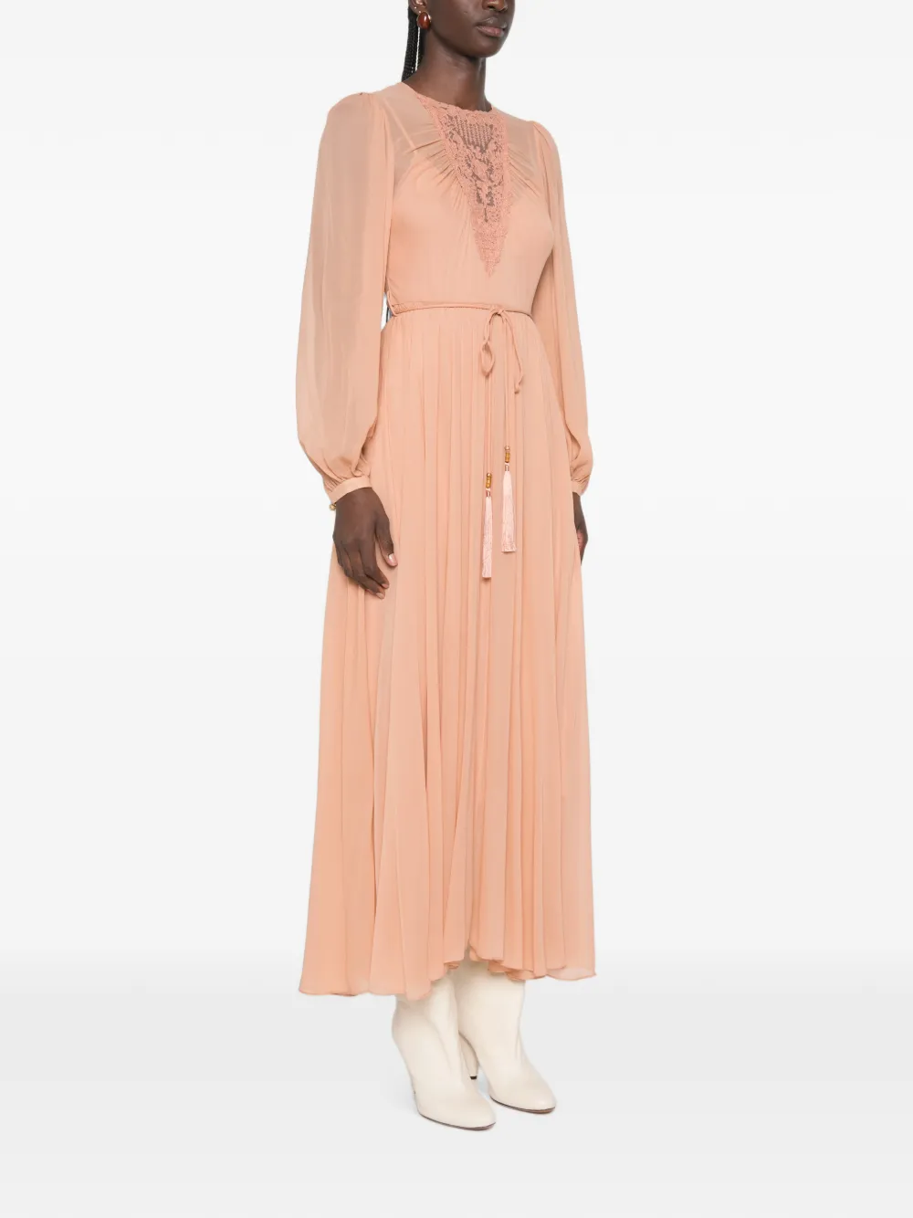 ZIMMERMANN Geplooide jurk Roze