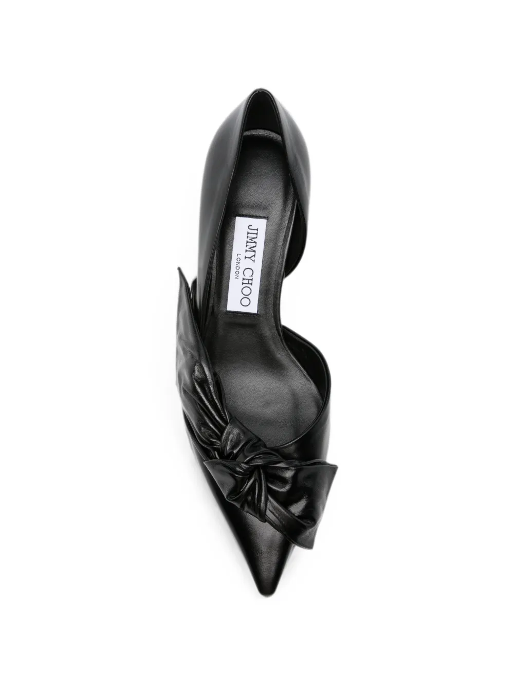 Jimmy Choo Issy bow-detail pointed-toe heeled pumps Zwart