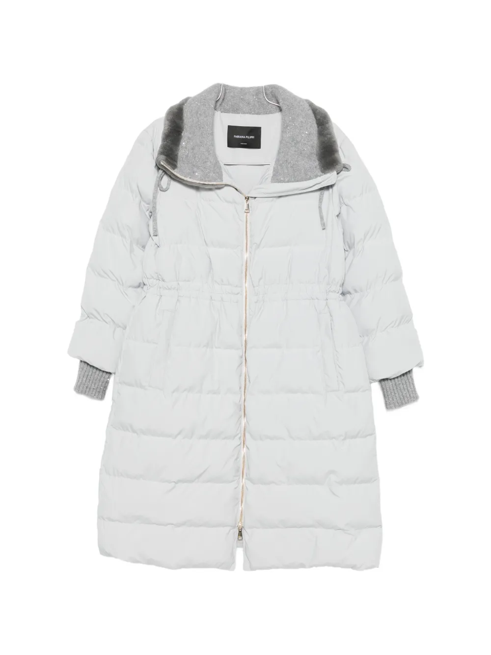Fabiana Filippi quilted shearling-trim parka - Grigio