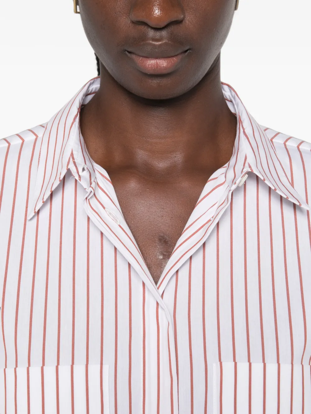 Herno Gestreept blouse Wit