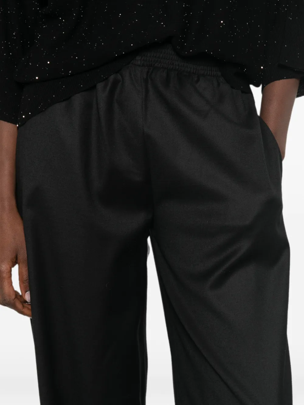 Fabiana Filippi High waist broek Zwart