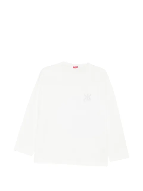 Kenzo playera manga larga con logo bordado