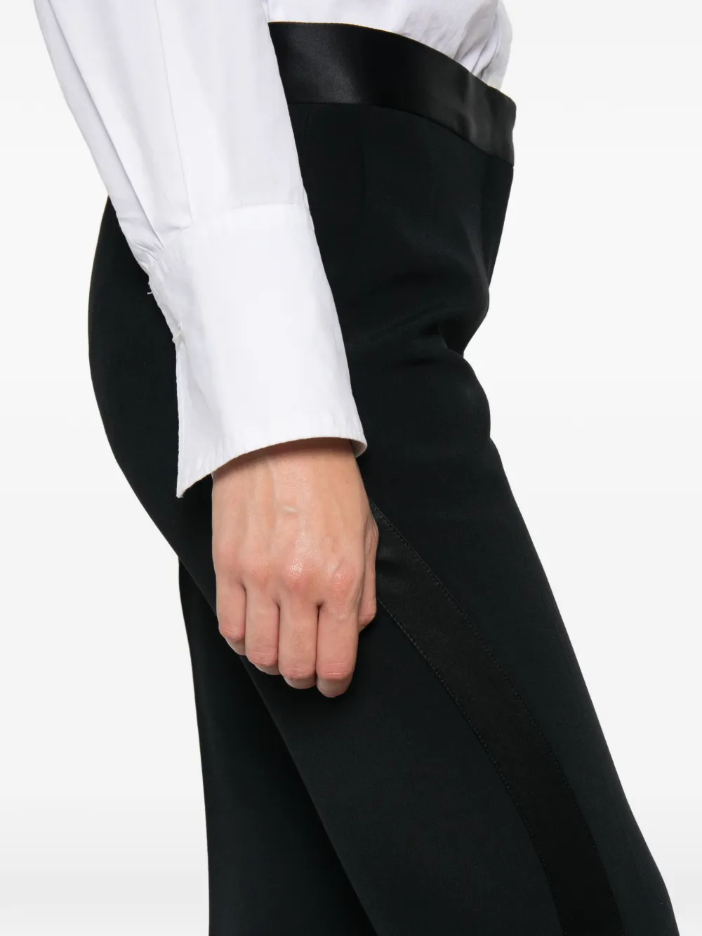 Ermanno Scervino Pantalon met satijnen afwerking Zwart