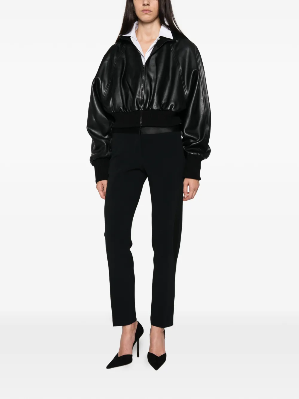 Ermanno Scervino Pantalon met satijnen afwerking Zwart