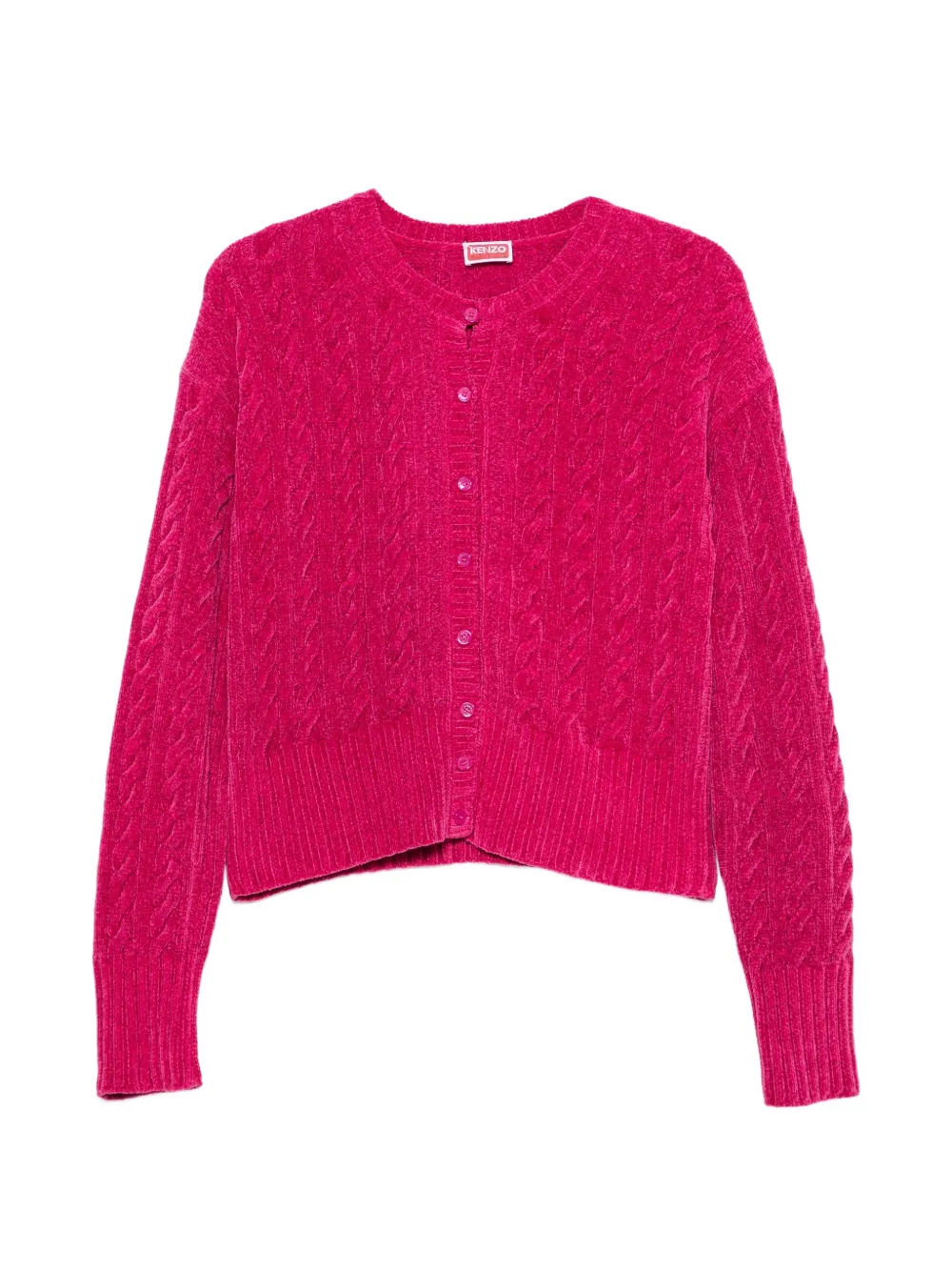 Kenzo long-sleeve cable-knit cardigan