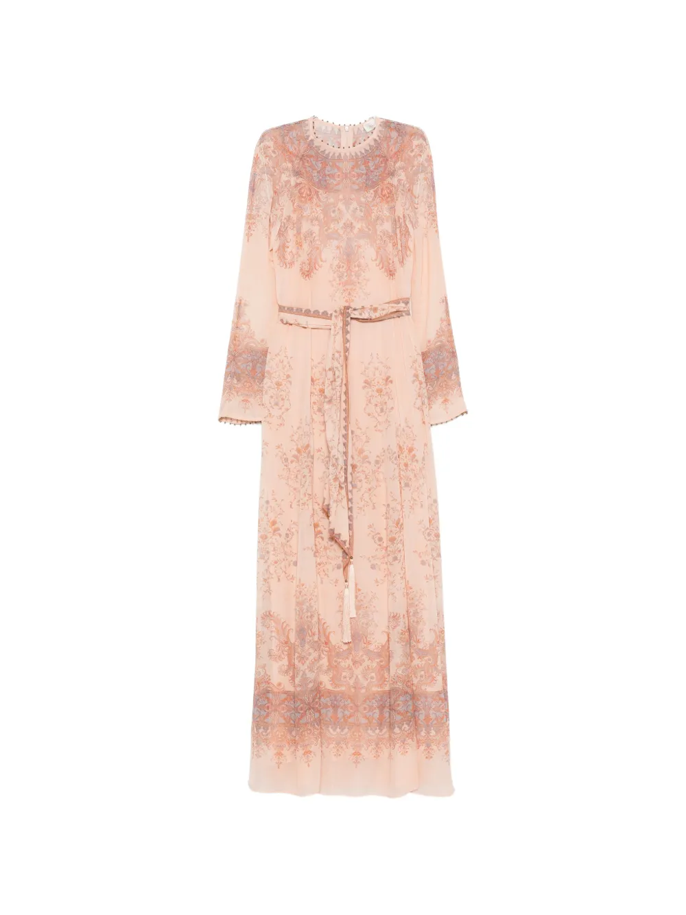 ZIMMERMANN paisley-print belted dress - Rosa