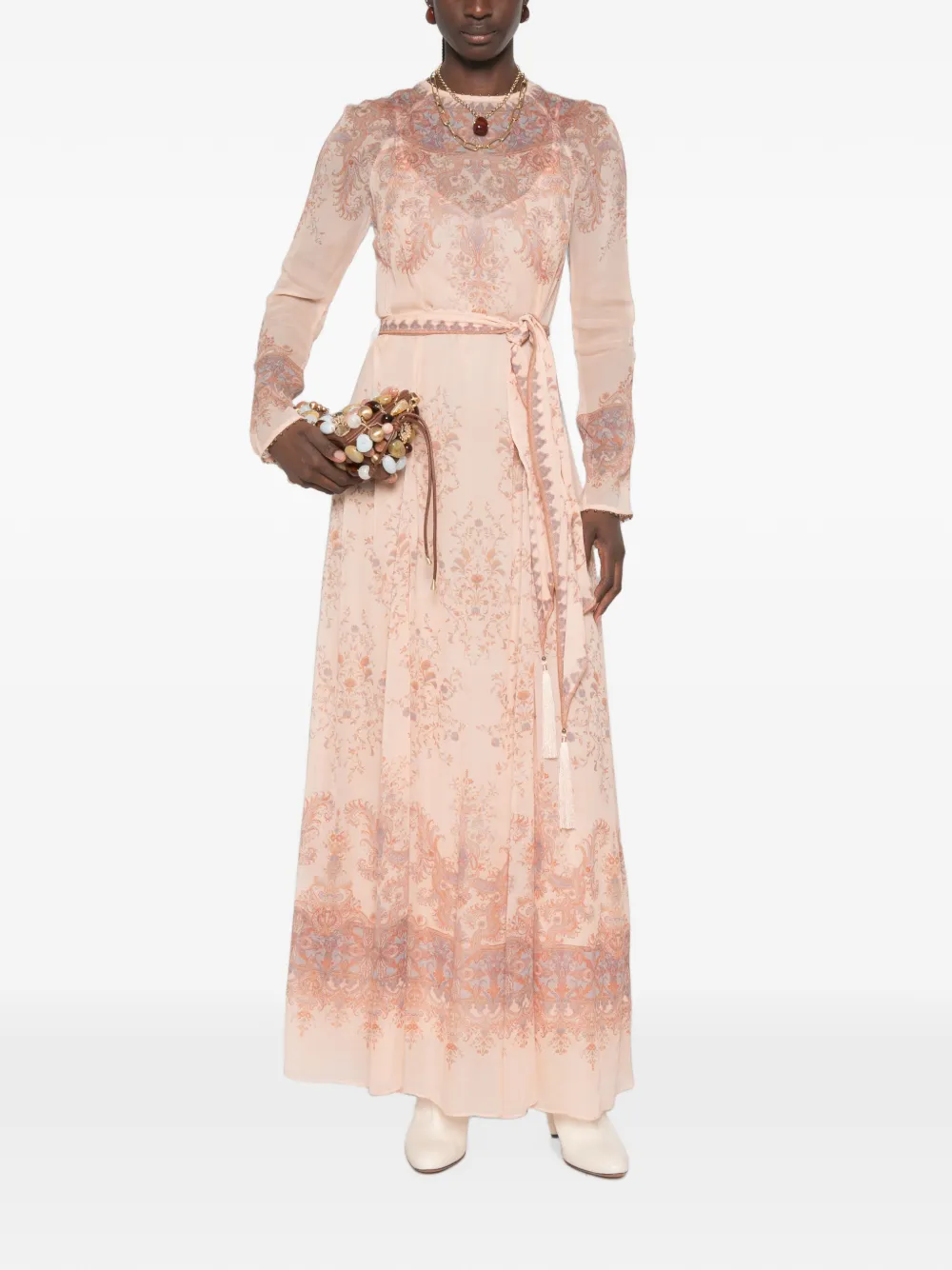 ZIMMERMANN Jurk met paisley-print Roze